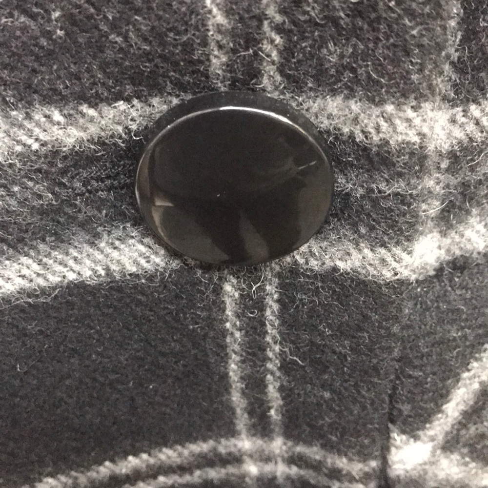NWT,Esprit Petite Women thick wool coat,black/grey - Picture 10 of 16